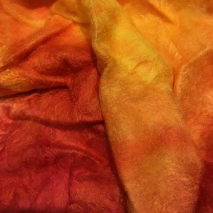 Close-up of silk fibres