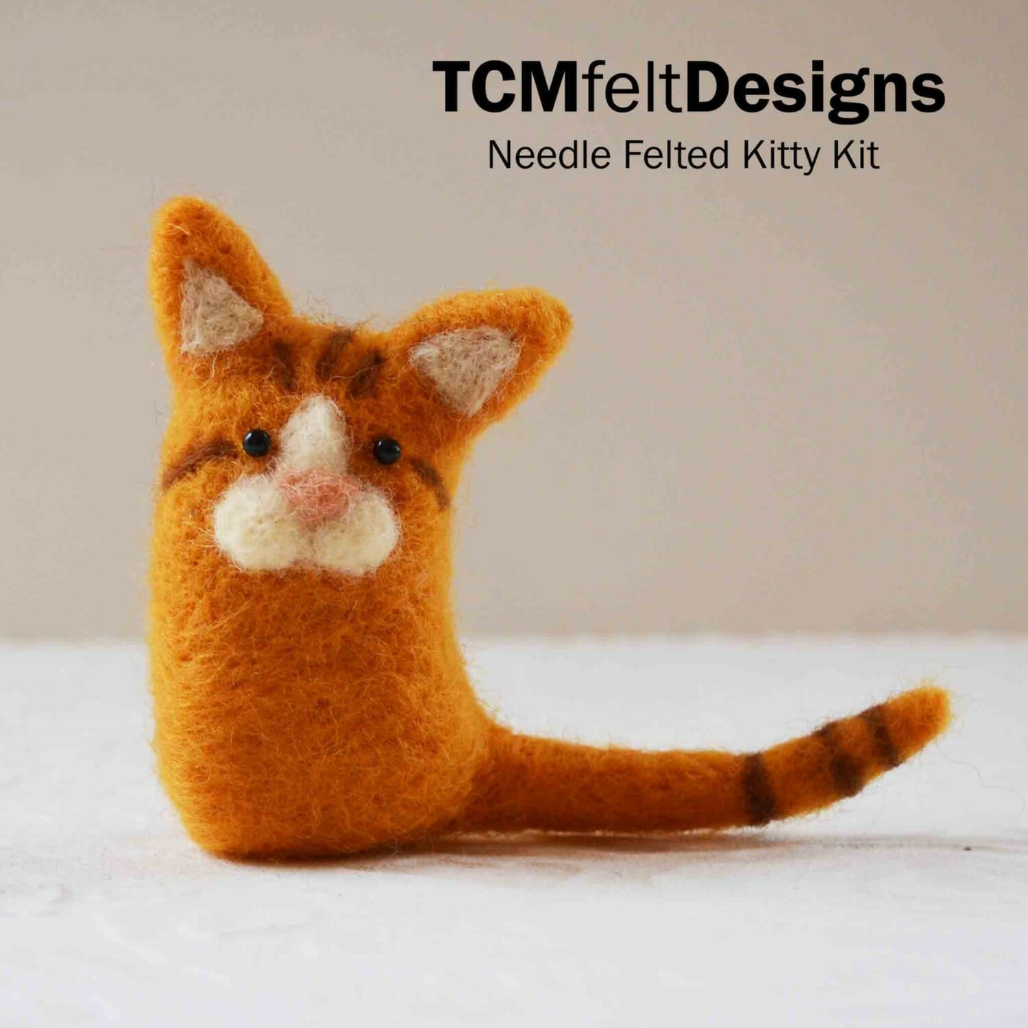 Needle Felted Kitty - Complete Kit - Fibrecraft