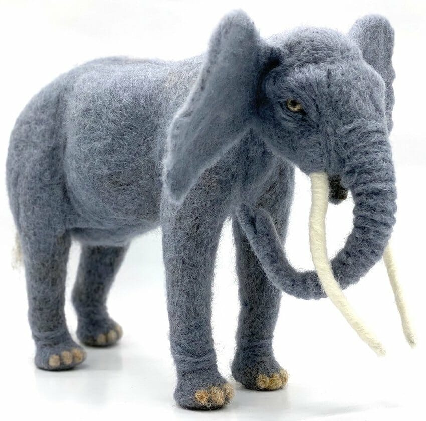 Elon The Elephant Needle Felting Kit Fibrecraft