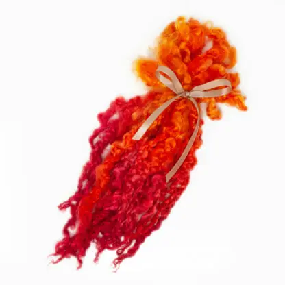 Hand-Dyed Luxury Teeswater Wool Locks for Felting and Fibre Art - Florence - Product Photo