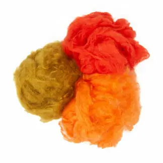 Pulled Silk Batt for Wet Felting - Colour Pack - Golden Warm Tones - Product Photo