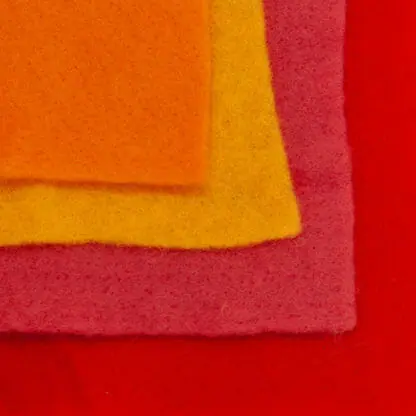 Merino Wool Pre-Felt Squares - 19 Micron - Warm Tones