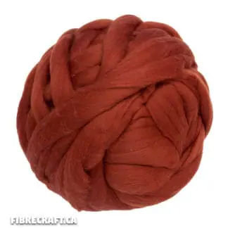 Dark Rust merino wool roving for wet felting and needle felting projects