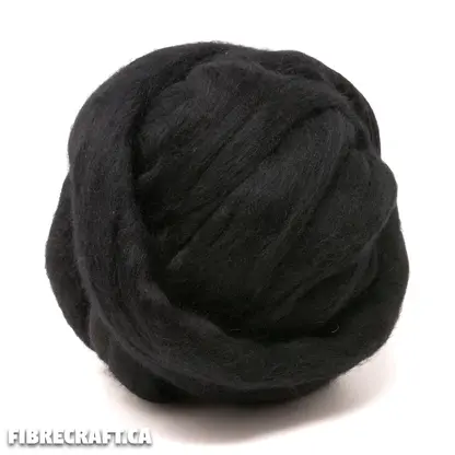 Wool and Silk Blend - Black