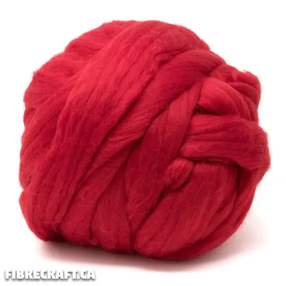 Wool and Silk Blend - Scarlet