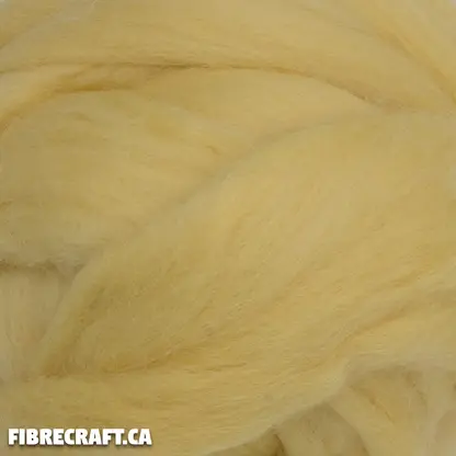 Merino Roving - 21 Micron - Light Yellow