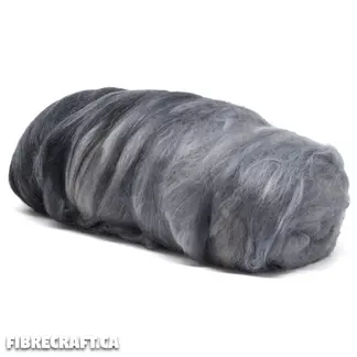 Carded Art Batt - Granite